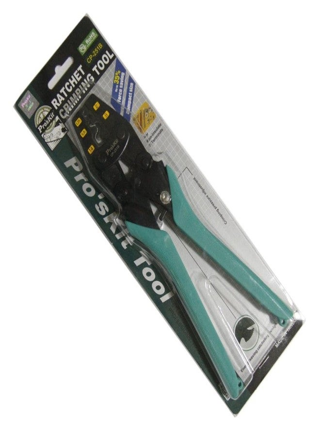 Pro'skit Proskit CP-251B, Non-insulated Terminals Ratchet Crimping Tool (245mm) (Pack of 1) - Image 4